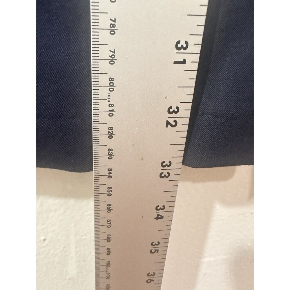 Old Navy High WaistSuper Wide-Leg Pixie Pant Navy Size Large Tall Pleated Leg - Picture 11 of 13
